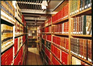 Interieur van de drukwerkopslag door Henri Labrouste